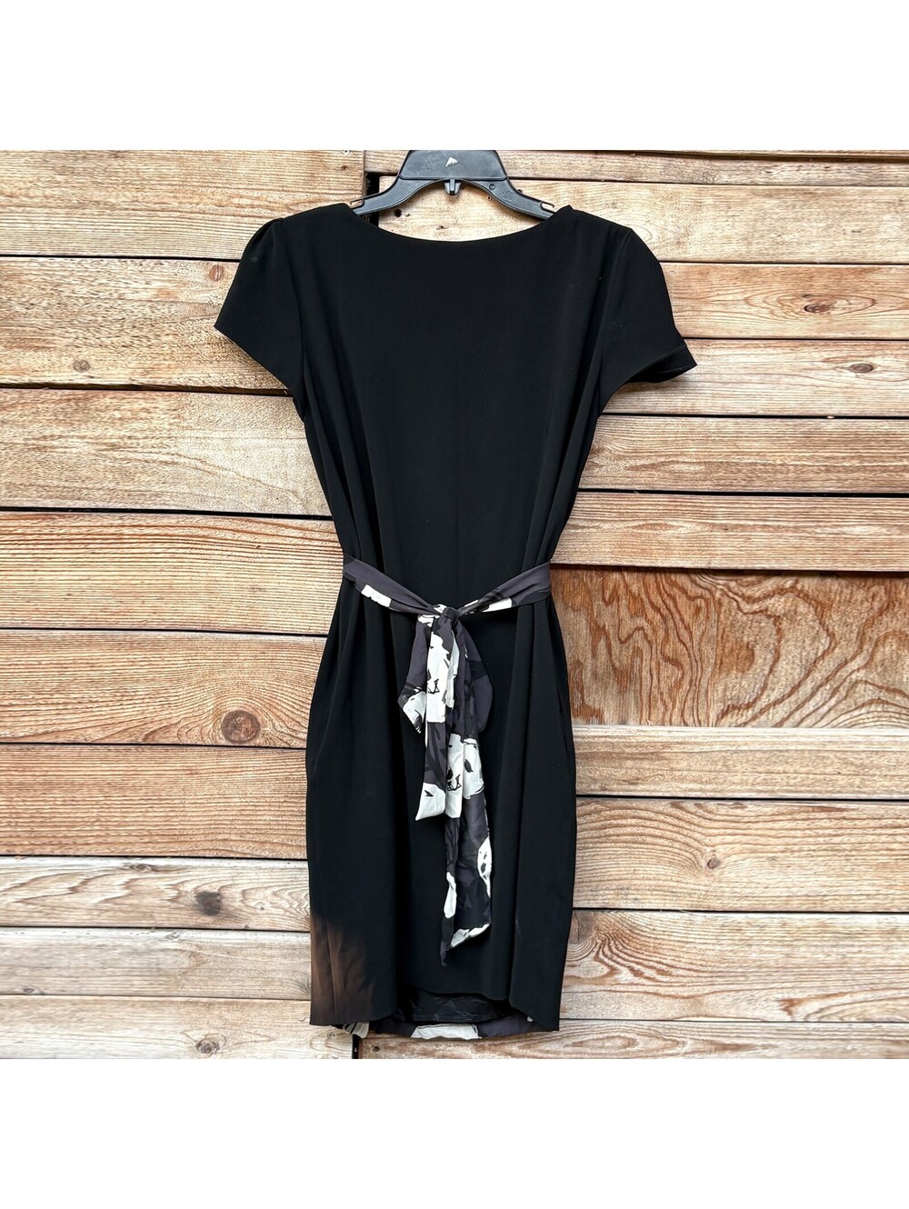 Moschino Cheap Chic Floral Wrap Dress Silk Belted Sz8 - Picture 4 of 6